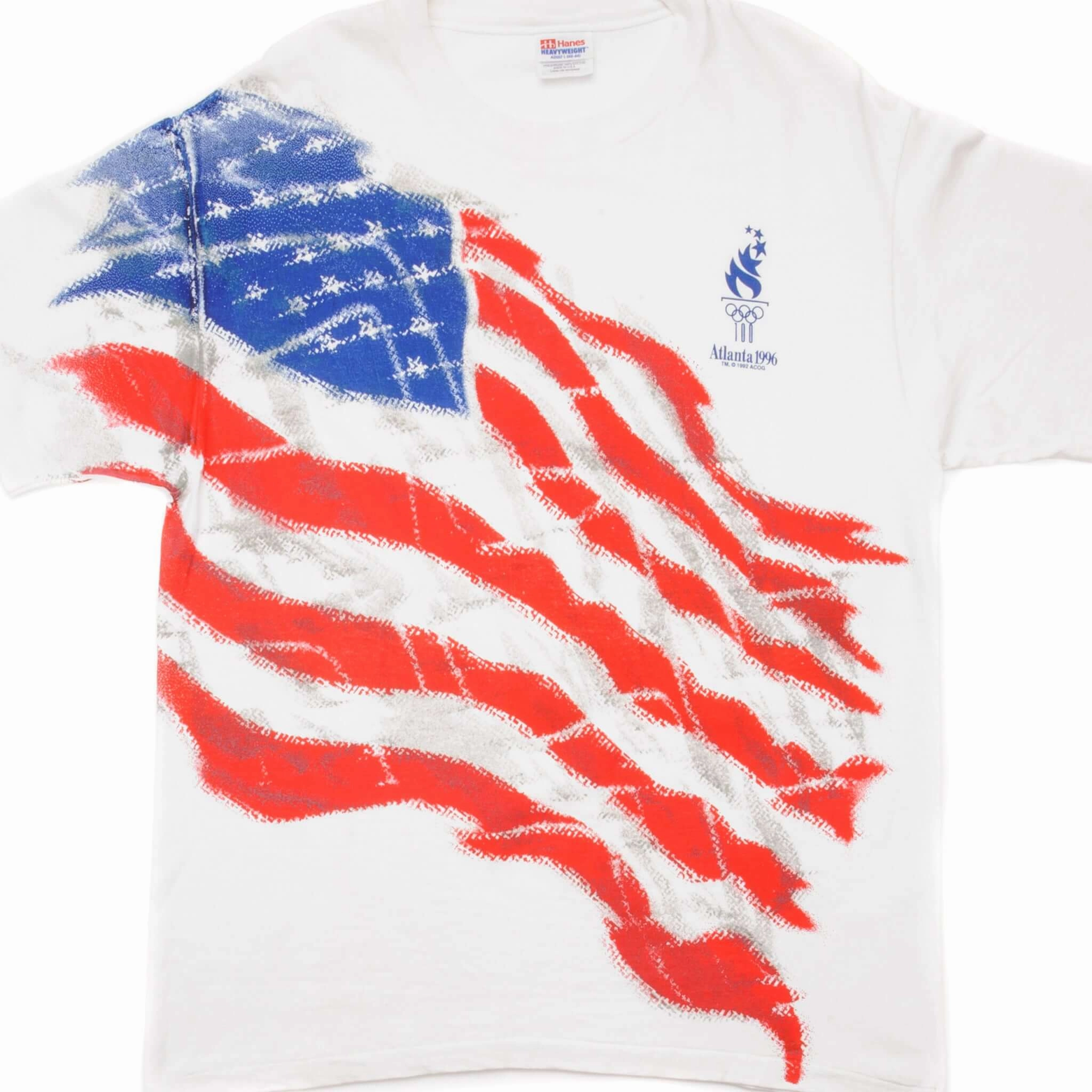 VINTAGE OLYMPIC GAMES ATLANTA 1996 TEE SHIRT 1992 SIZE LARGE MADE IN USA Formal Elegance