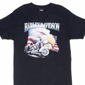 VINTAGE HARLEY DAVIDSON ASPEN COLORADO 2005 TEE SHIRT MEDIUM Hypoallergenic Textile Slim Waistband
