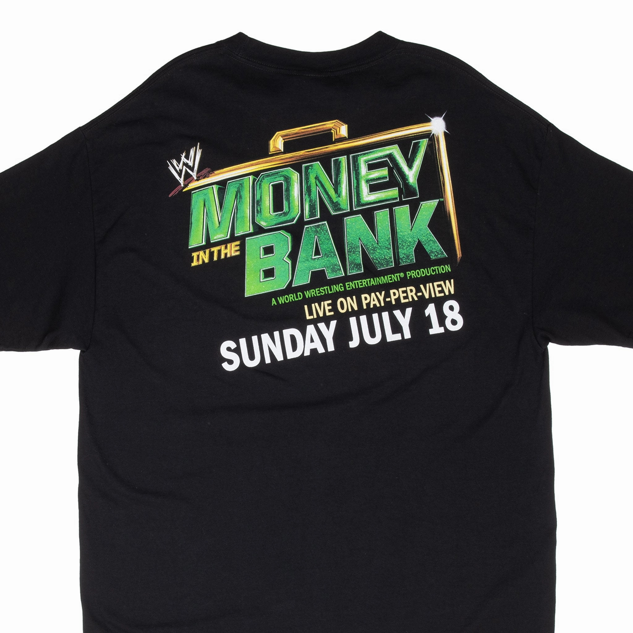 NonIrritatingTags Comfy Waistband VINTAGE WWE MONEY IN THE BANK CREW WRESTLING TEE SHIRT 2008 XL