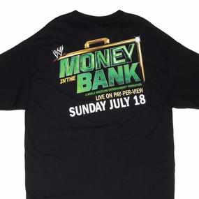 NonIrritatingTags Comfy Waistband VINTAGE WWE MONEY IN THE BANK CREW WRESTLING TEE SHIRT 2008 XL