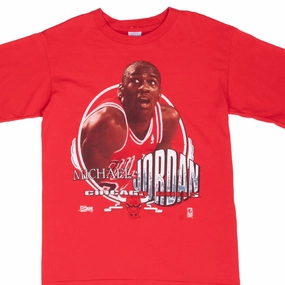 Chill Design HighThreadCount VINTAGE NBA CHICAGO BULLS MICHAEL JORDAN TEE SHIRT 1991 MEDIUM MADE IN USA