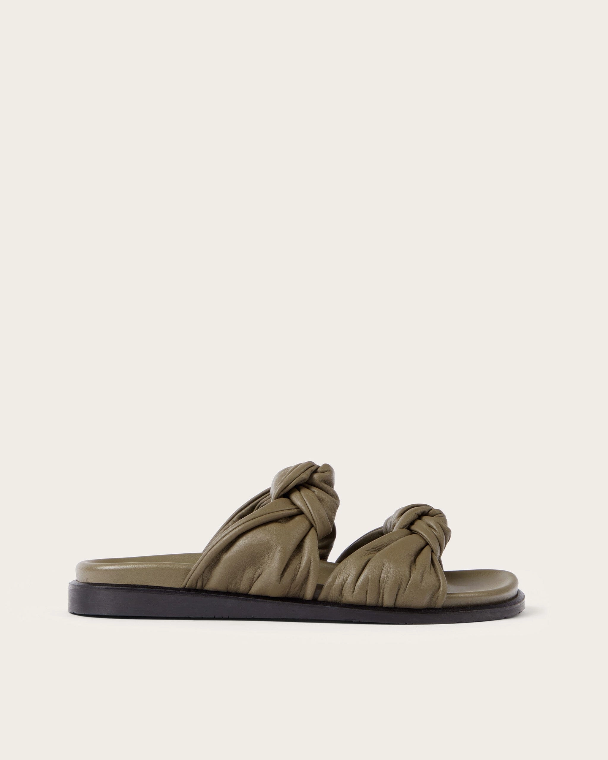 Tye Slide, Olive All-day Comfort Shoes