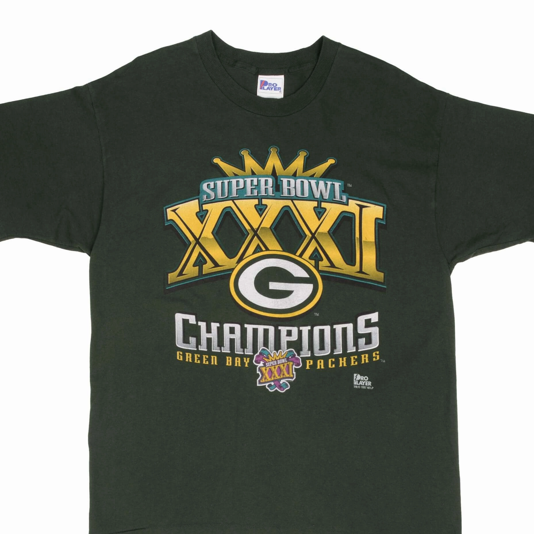 Weekend Ready VINTAGE NFL GREEN BAY PACKERS SUPER BOWL CHAMPIONS 1997 TEE SHIRT LARGE MADE USA