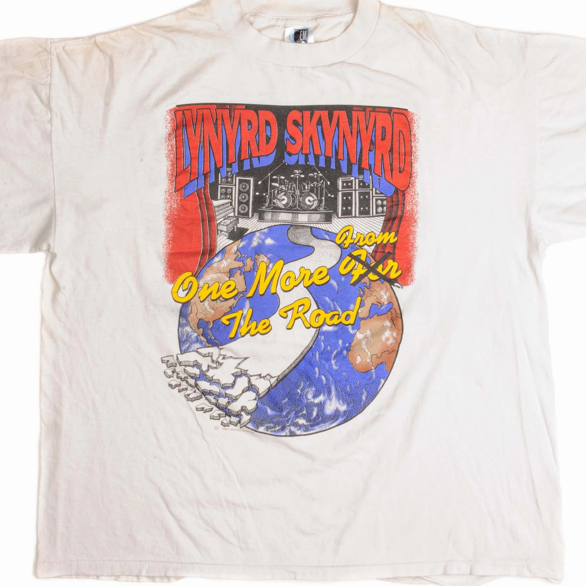 VINTAGE LYNYRD SKYNYRD 20TH ANNIVERSARY TOUR TEE SHIRT 1993 SIZE XL MADE IN USA Cozy Comfort