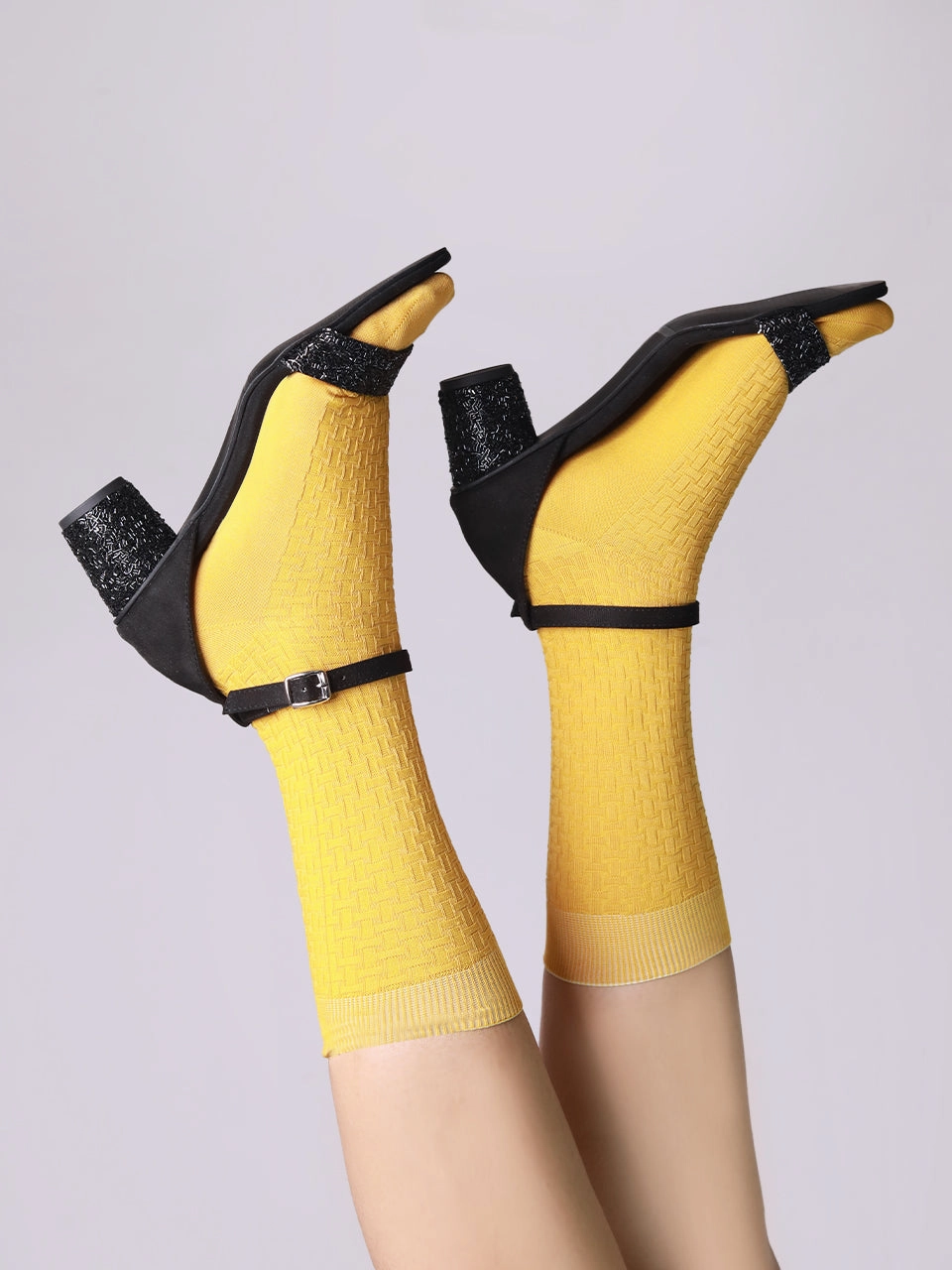 Saylor Black Block Heel Fashion Mood