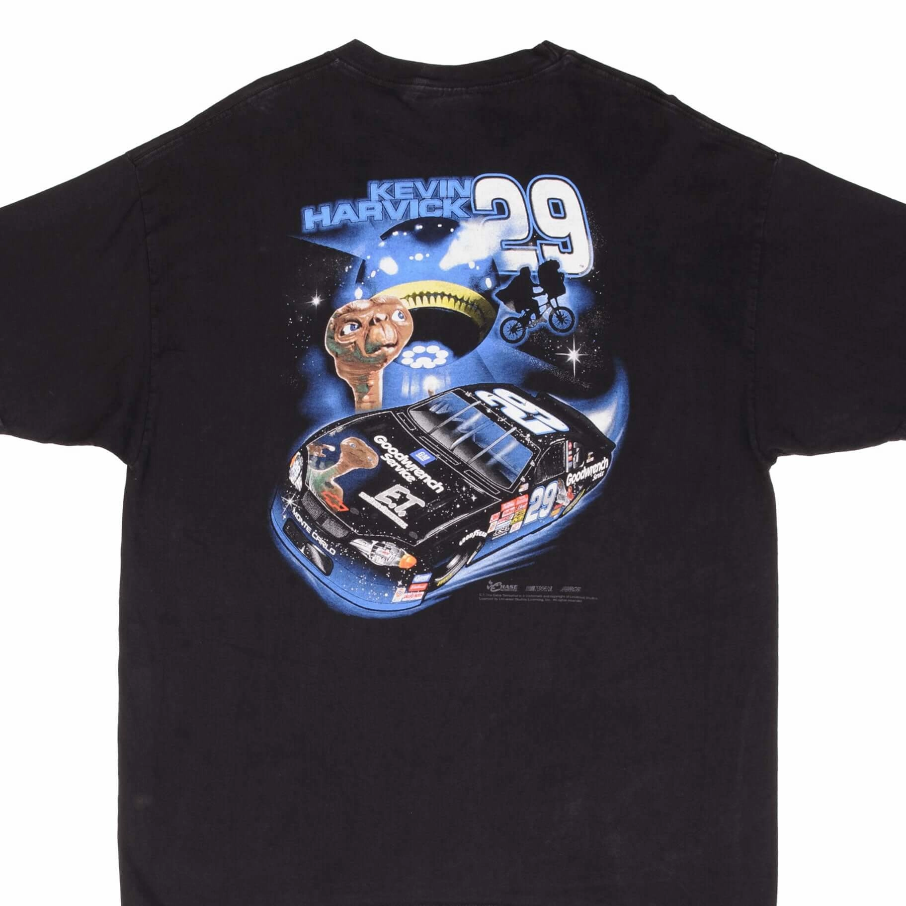 VINTAGE NASCAR RACING KEVIN HARVICK E.T. TEE SHIRT 1990S SIZE LARGE Seasonal Layering