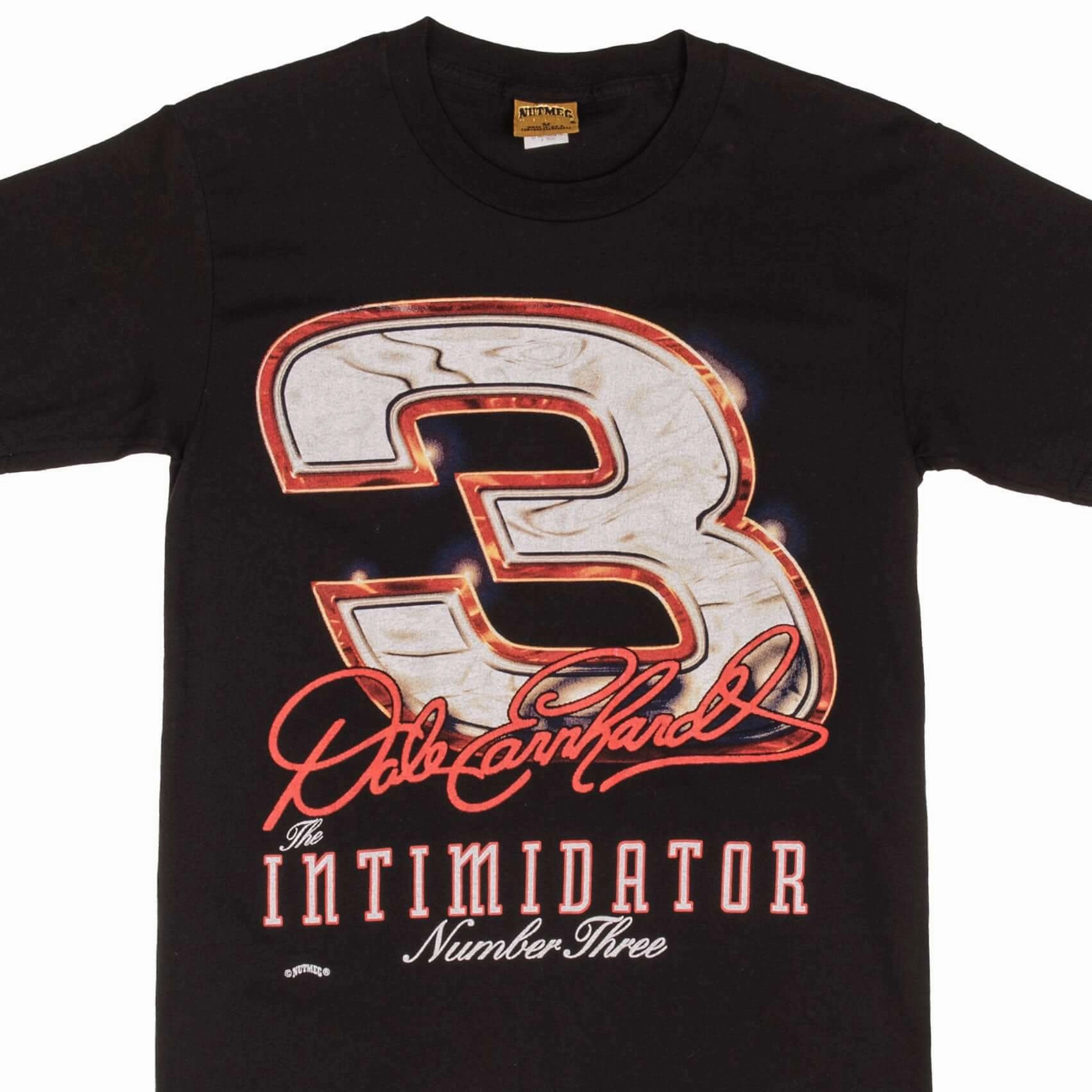 Garment Dyed Finish VINTAGE NASCAR DALE EARNHARDT INTIMIDATOR 1990S TEE SHIRT MEDIUM MADE IN USA