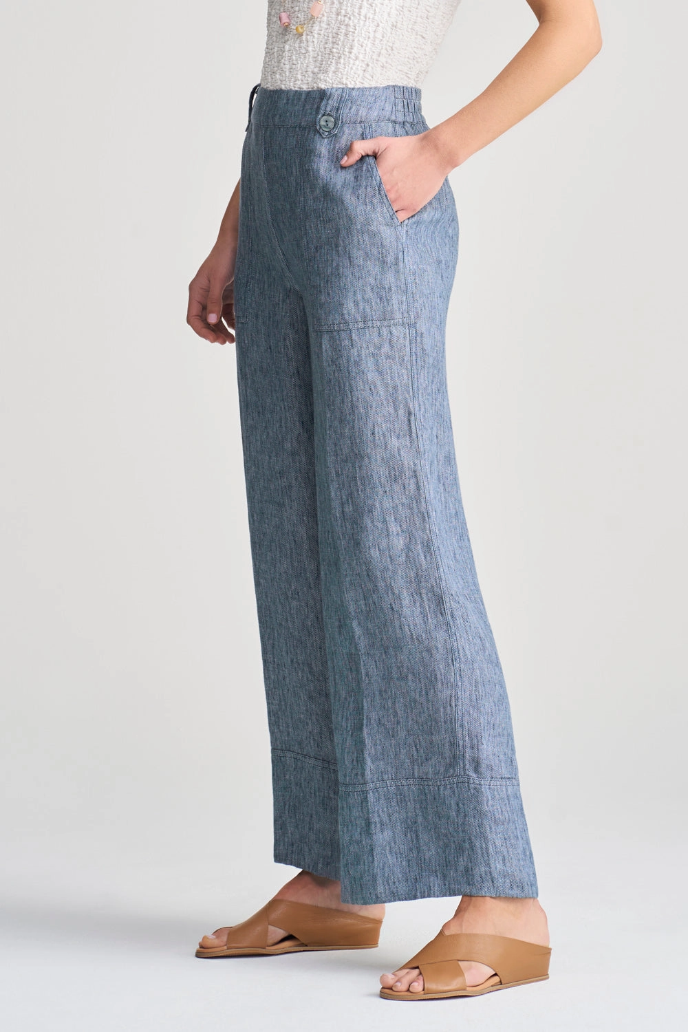 Twill Hemp Linen Pant - Indigo Twill Sophisticated Look Body Ready