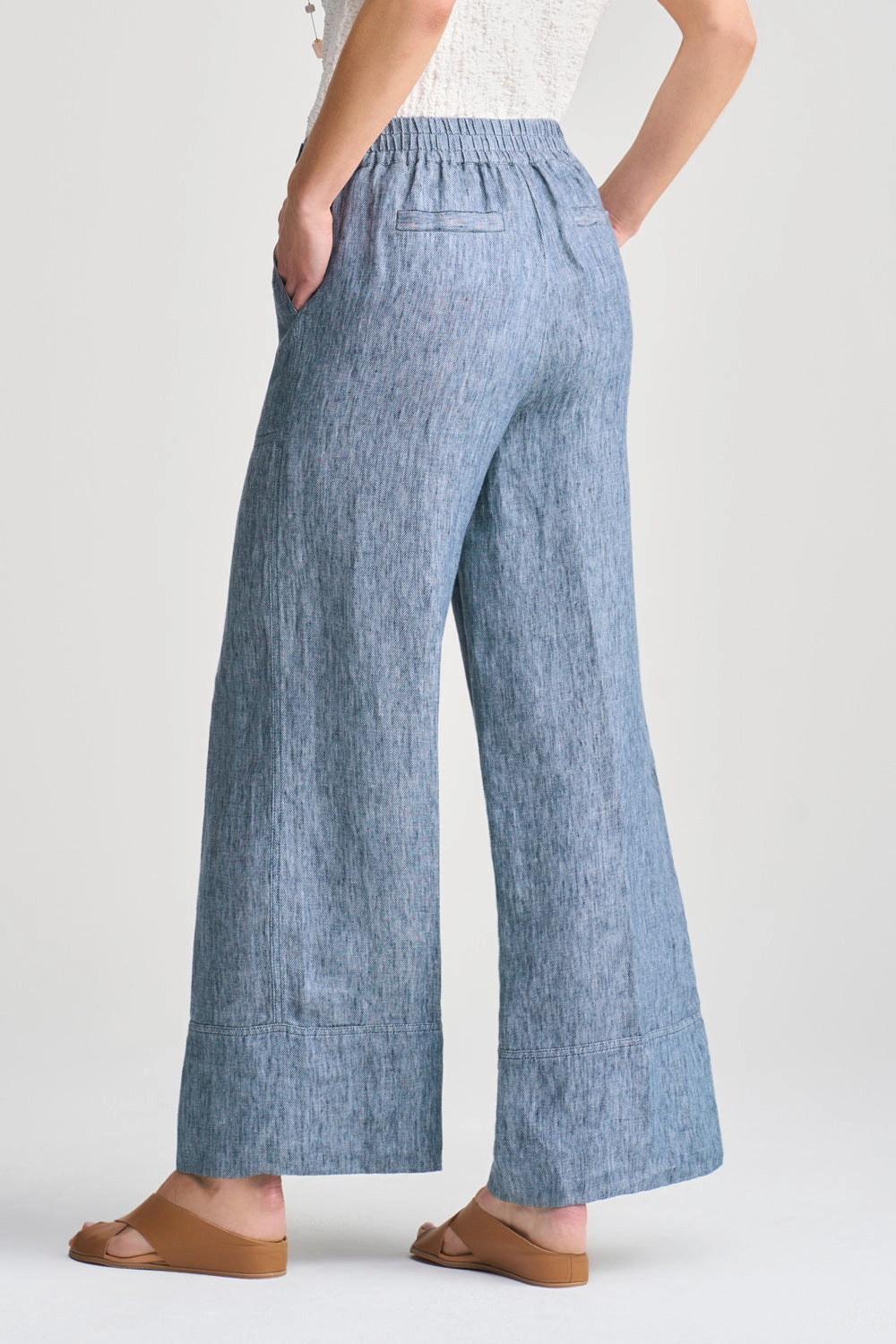 ripstop fabric Casual Movement Twill Hemp Linen Pant - Indigo Twill