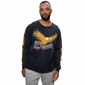 VINTAGE HARLEY DAVIDSON LONG SLEEVES TEE SHIRT 1991 SIZE 2XL MADE IN USA Cozy And Stylish