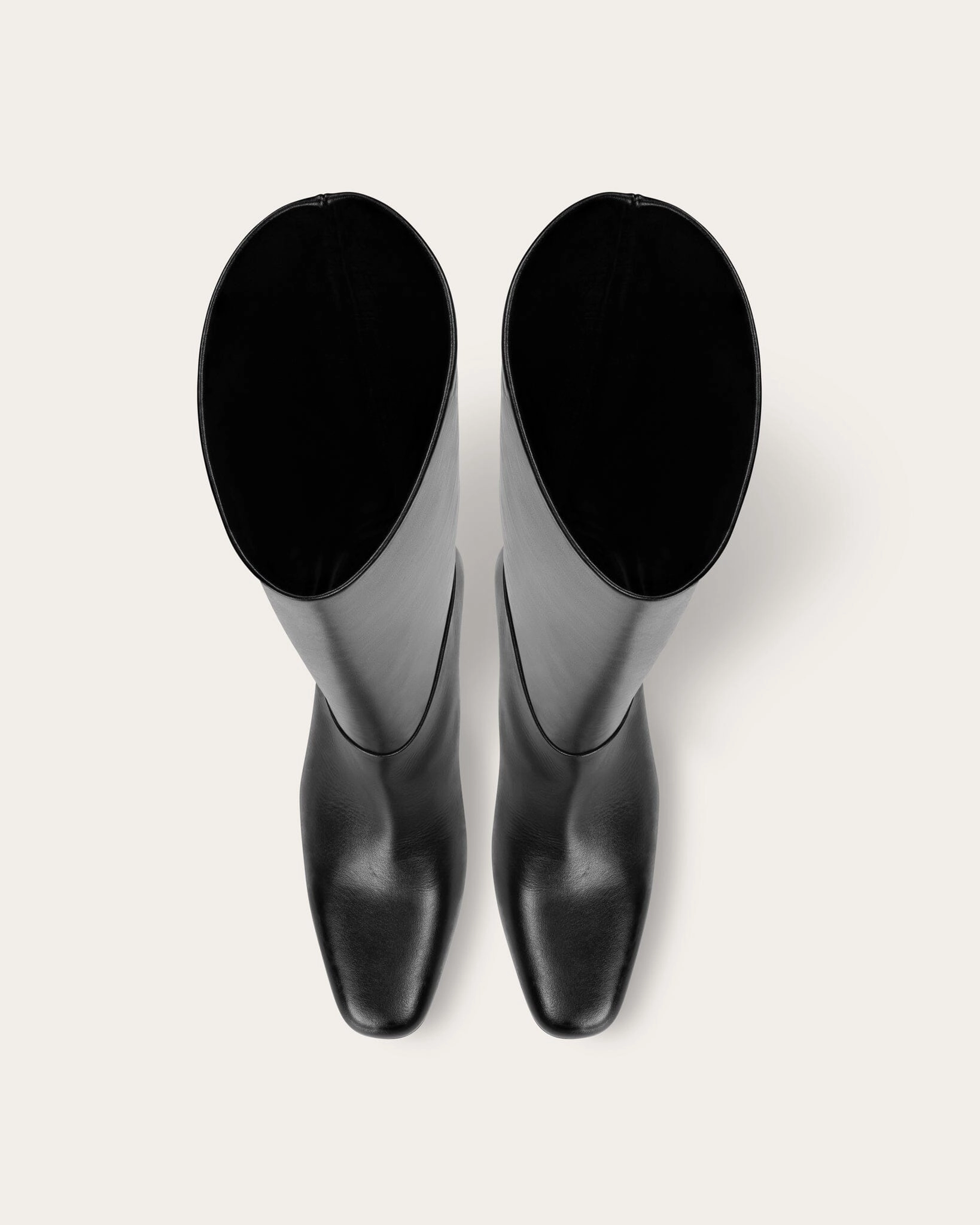 Lace Up Design Low Maintenance Alma Knee Boot, Black