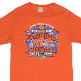 VINTAGE NCAA FLORIDA GATORS NATIONAL CHAMPIONS 2006 TEE SHIRT SIZE MEDIUM Solid color purity Unique Design