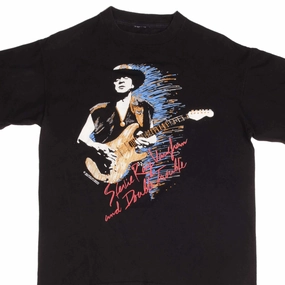 Hypoallergenic Textile VINTAGE STEVIE RAY VAUGHAN AND DOUBLE TROUBLE 1990 TEE SHIRT LARGE MADE USA