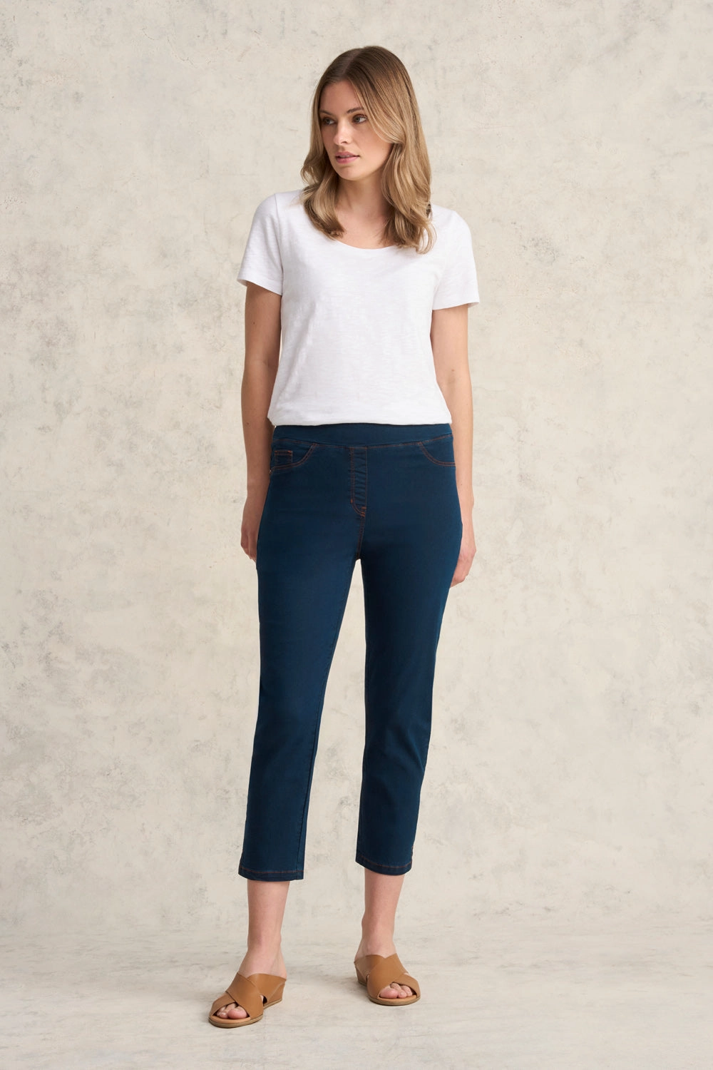 High Stretch Fit Move Friendly Bengajean? Good Earth Cotton? ? Slim Leg - Clean Denim Blue