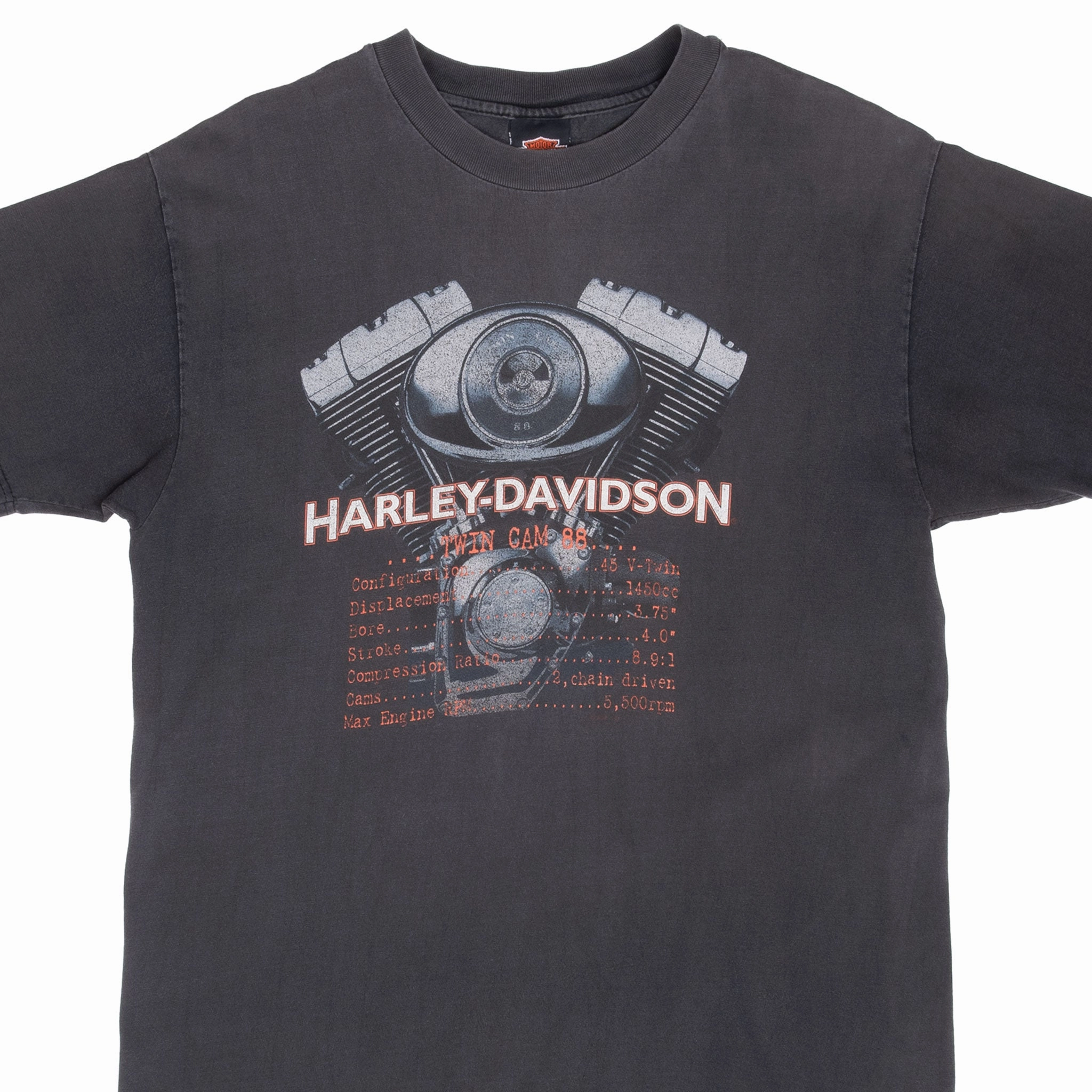 VINTAGE HARLEY DAVIDSON PRINCETON ILLINOIS TEE SHIRT 1998 LARGE MADE IN USA Easy Wear Style