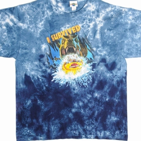Simple and Light VINTAGE TIE DYE UNIVERSAL STUDIOS JURASSIC PARK TEE SHIRT 1996 SIZE 2XL