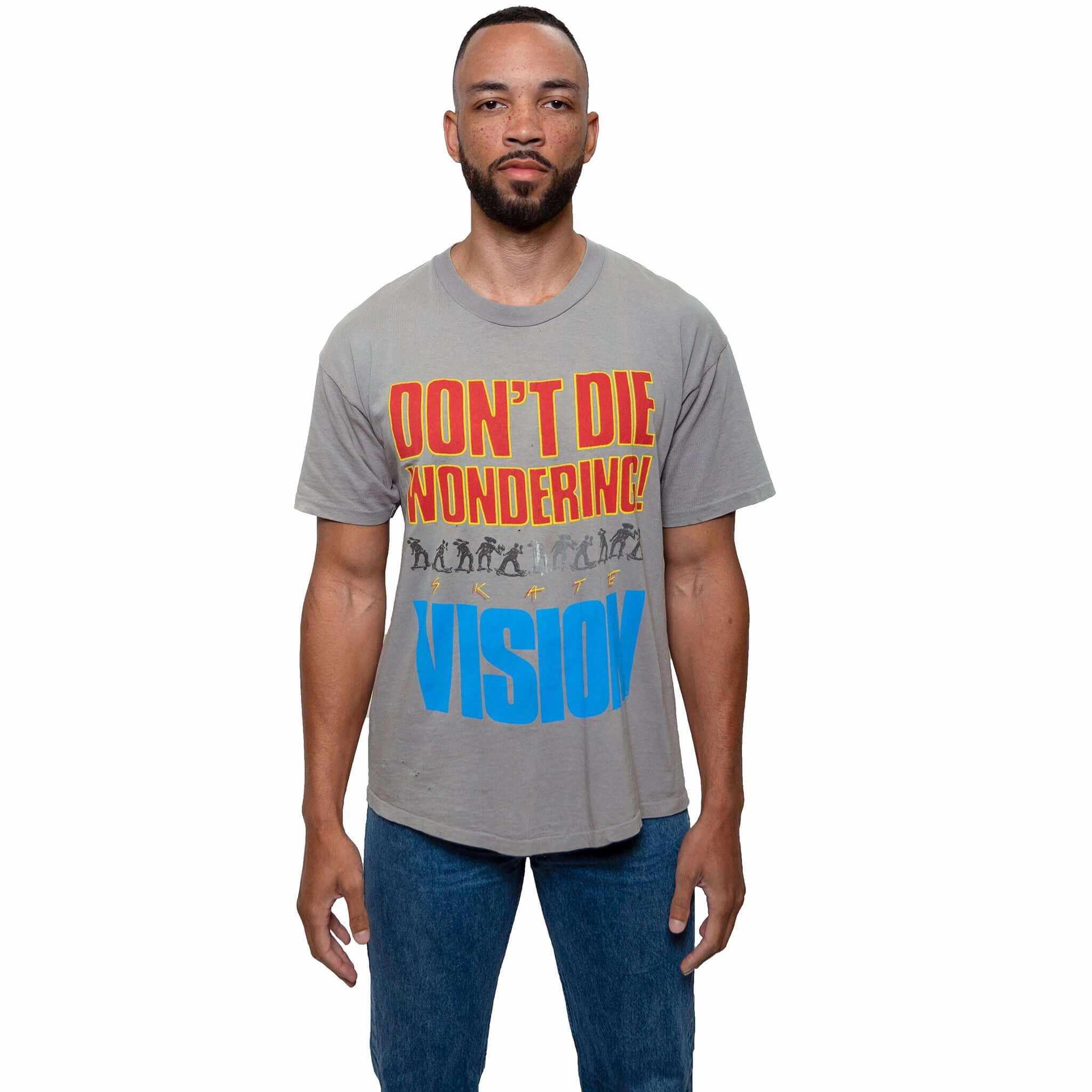 Breathable Waist Anti-bacterial VINTAGE VISION STREETWEAR SKATE TEE SHIRT SIZE XL MADE IN USA