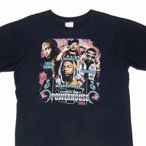 Timeless Fit VINTAGE POWERHOUSE 2013 KENRICK LAMAR 2 CHAINZ RAP  HIP HOP TEE SHIRT XL