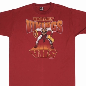 vacation wear Fit for Everyone VINTAGE VALLEY HIGH SCHOOL VIKINGS TEE SHIRT 1990S SIZE XL MADE IN USA