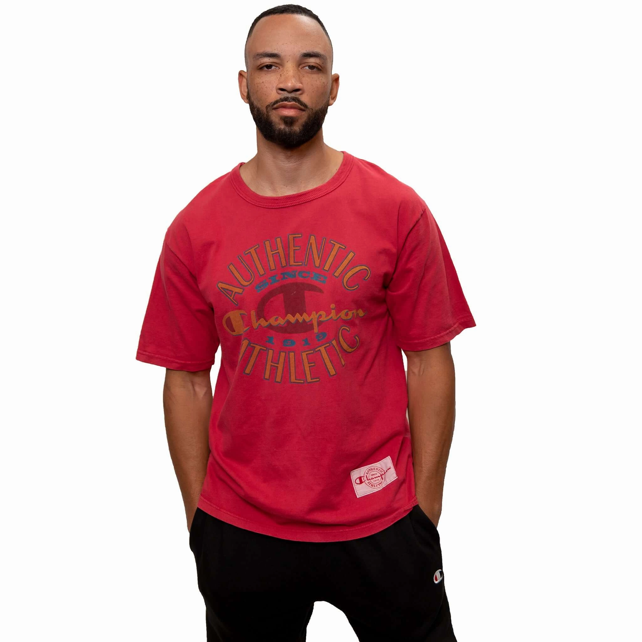 VINTAGE CHAMPION TEE SHIRT 1990-MID 1990S SIZE MEDIUM MADE IN USA Abrasion resistant