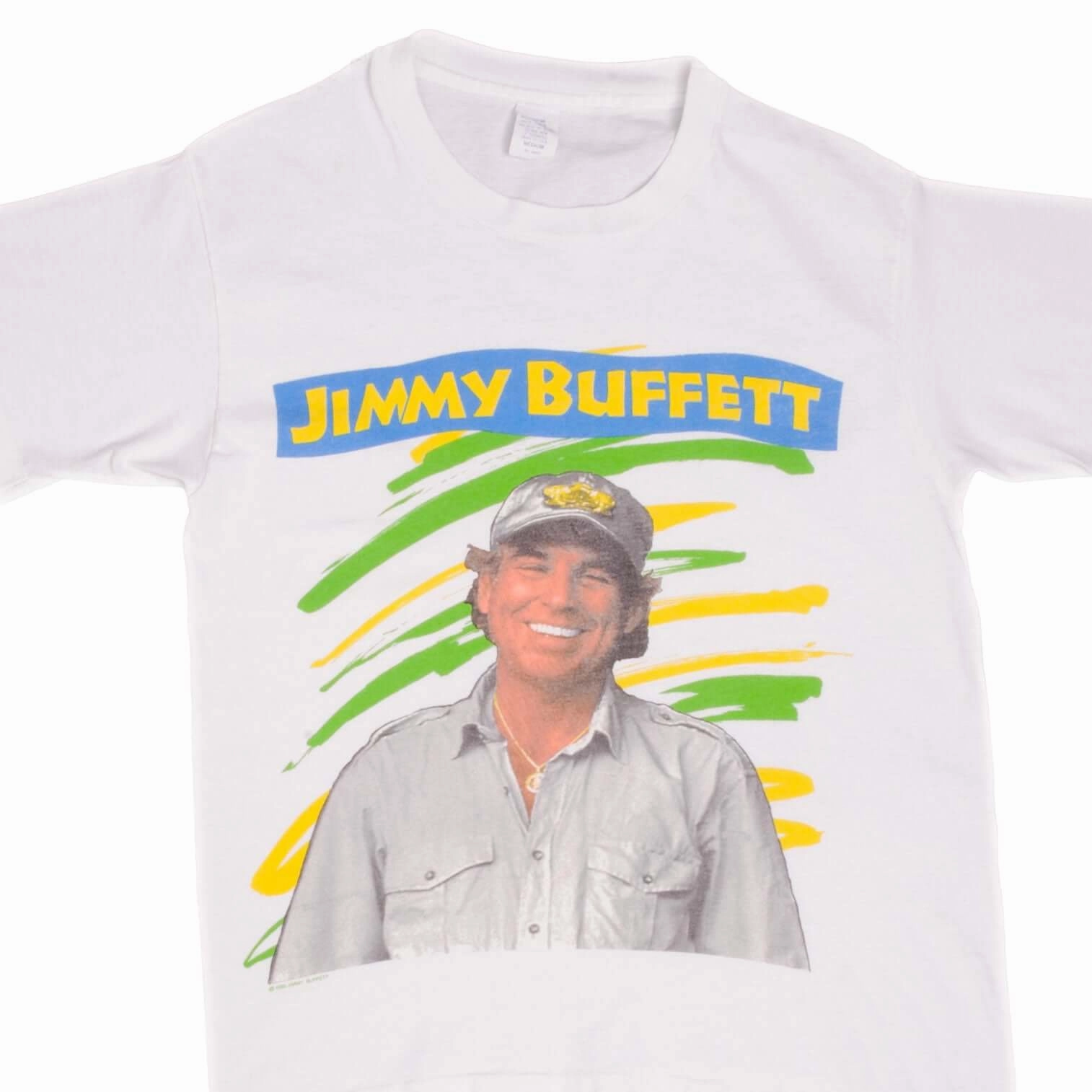 VINTAGE JIMMY BUFFETT RECESSION TOUR 1992 TEE SHIRT SIZE MEDIUM MADE IN USA Breathable Fit Cozy Comfort