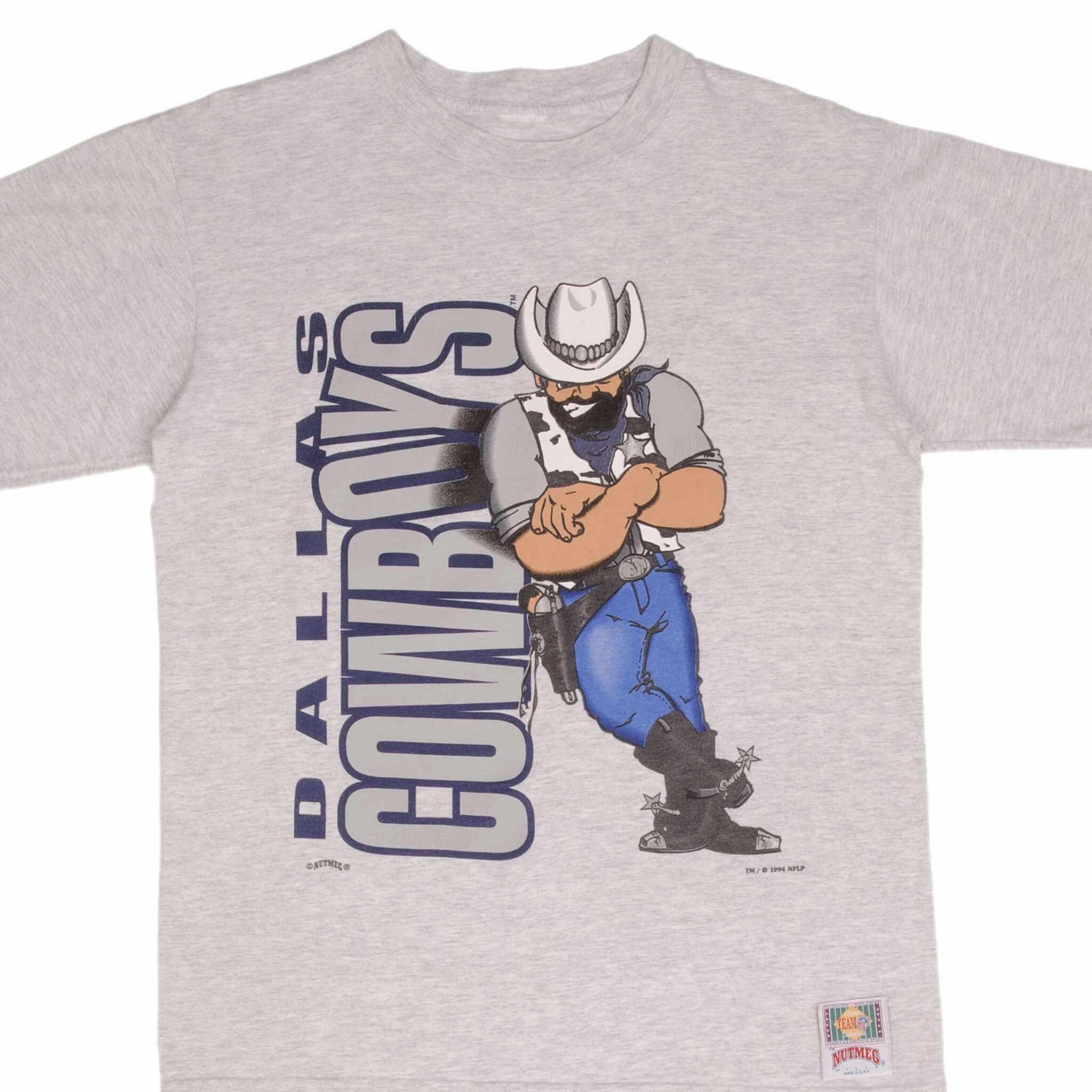 VINTAGE NFL DALLAS COWBOYS TEE SHIRT 1994 SIZE LARGE MADE IN USA Temperature Regulating Fabric