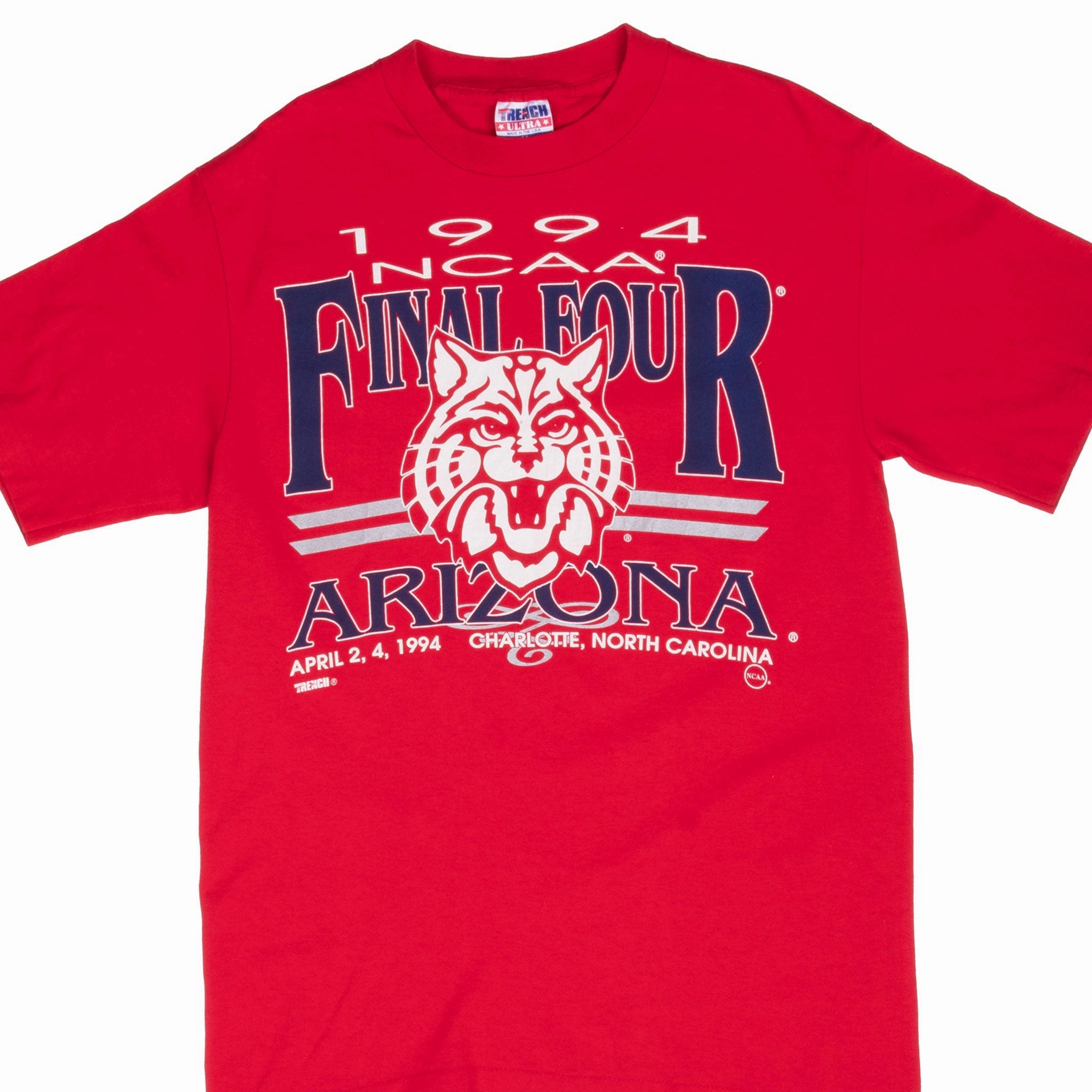 Comfortable Layer VINTAGE NCAA ARIZONA WILDCATS FINAL FOUR 1994 TEE SHIRT MEDIUM MADE IN USA