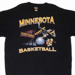 VINTAGE NCAA MINNESOTA GOLDEN GOPHERS BASKETBALL 1990S TEE SHIRT XL Stretch Wear