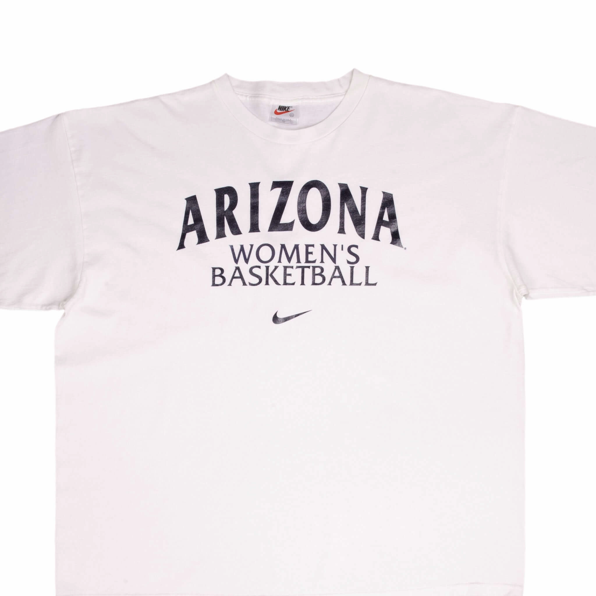 Light Fit Wear Sporty Comfort Fit VINTAGE NCAA NIKE ARIZONA WOMAN BASKETBALL SWOOSH 1990S TEE SHIRT 2XL