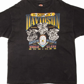 VINTAGE HARLEY DAVIDSON TEE SHIRT 1995 SIZE XL MADE IN USA Breathable Waist