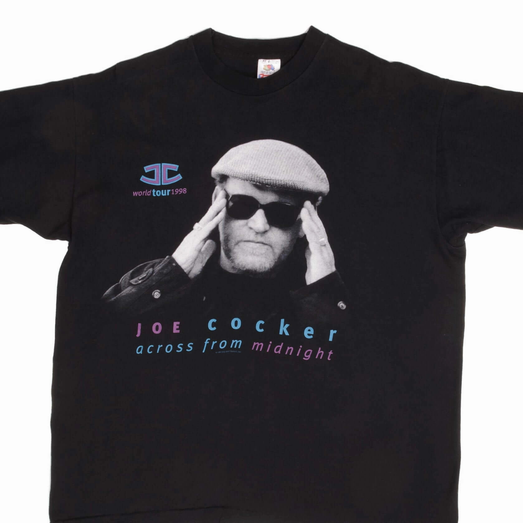 SlimFit Effortless Wear VINTAGE JOE COCKER ACROSS FROM MIDNIGHT TEE SHIRT 1997 SIZE LARGE MADE USA