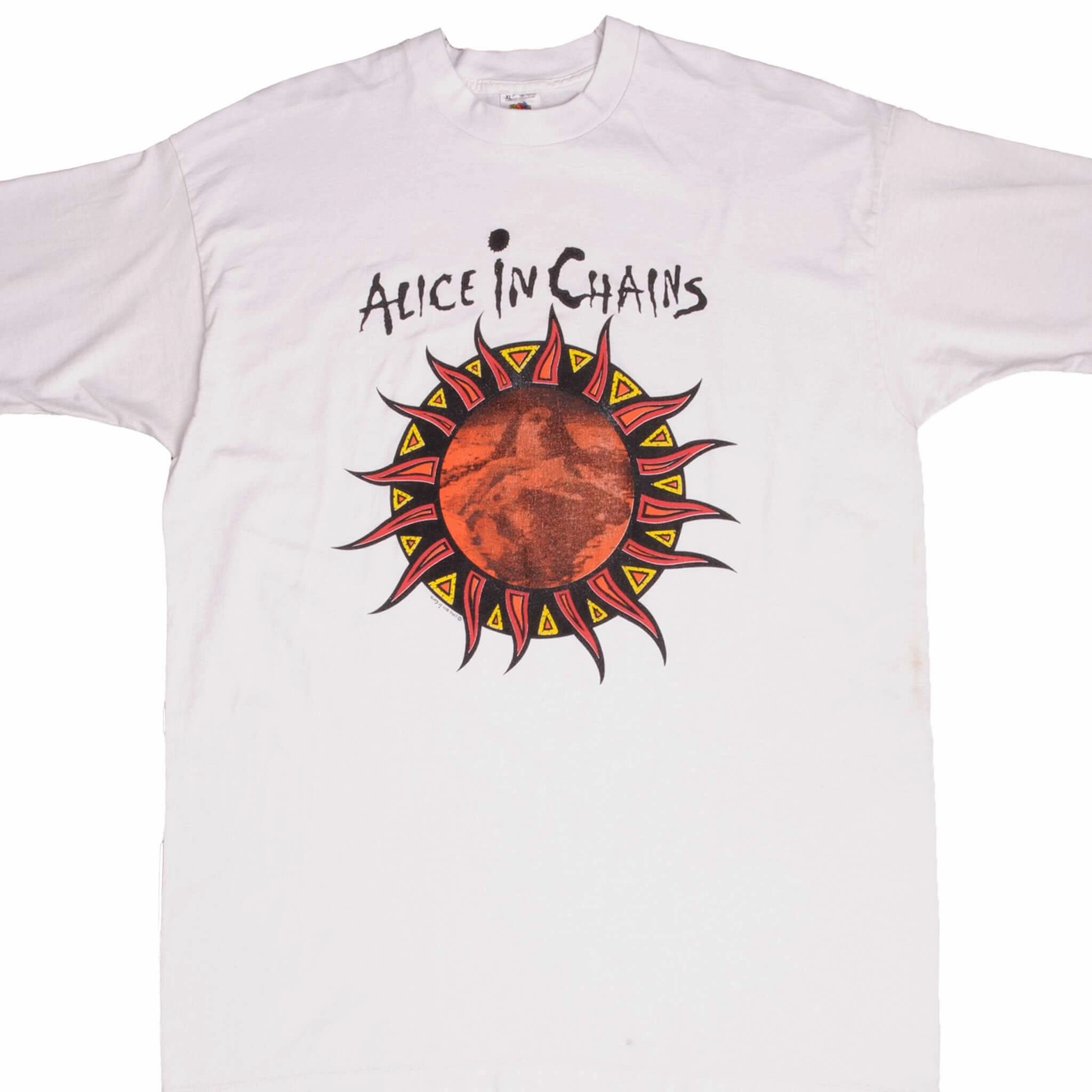Customizable Durable Knit Structure VINTAGE ALICE IN CHAINS LOLLAPALOOZA' 93 TEE SHIRT 1994 SIZE XL MADE IN USA