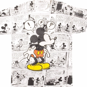 VINTAGE ALL OVER PRINT DISNEY MICKEY MOUSE TEE SHIRT SIZE LARGE MADE IN USA budget-friendly