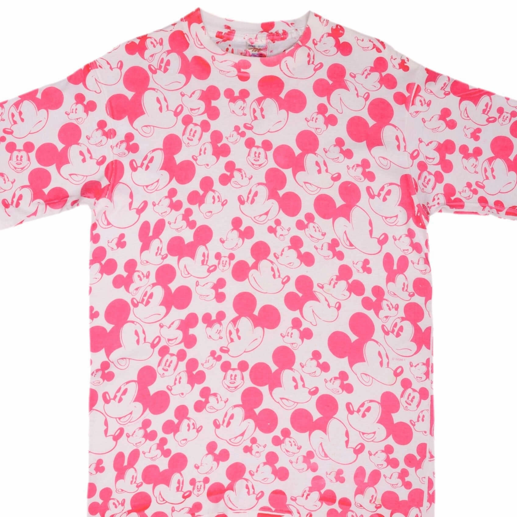 Perfect for Travel Chic And Comfortable VINTAGE ALL OVER PRINT DISNEY MICKEY TEE SHIRT 1990S SIZE MEDIUM MADE IN USA