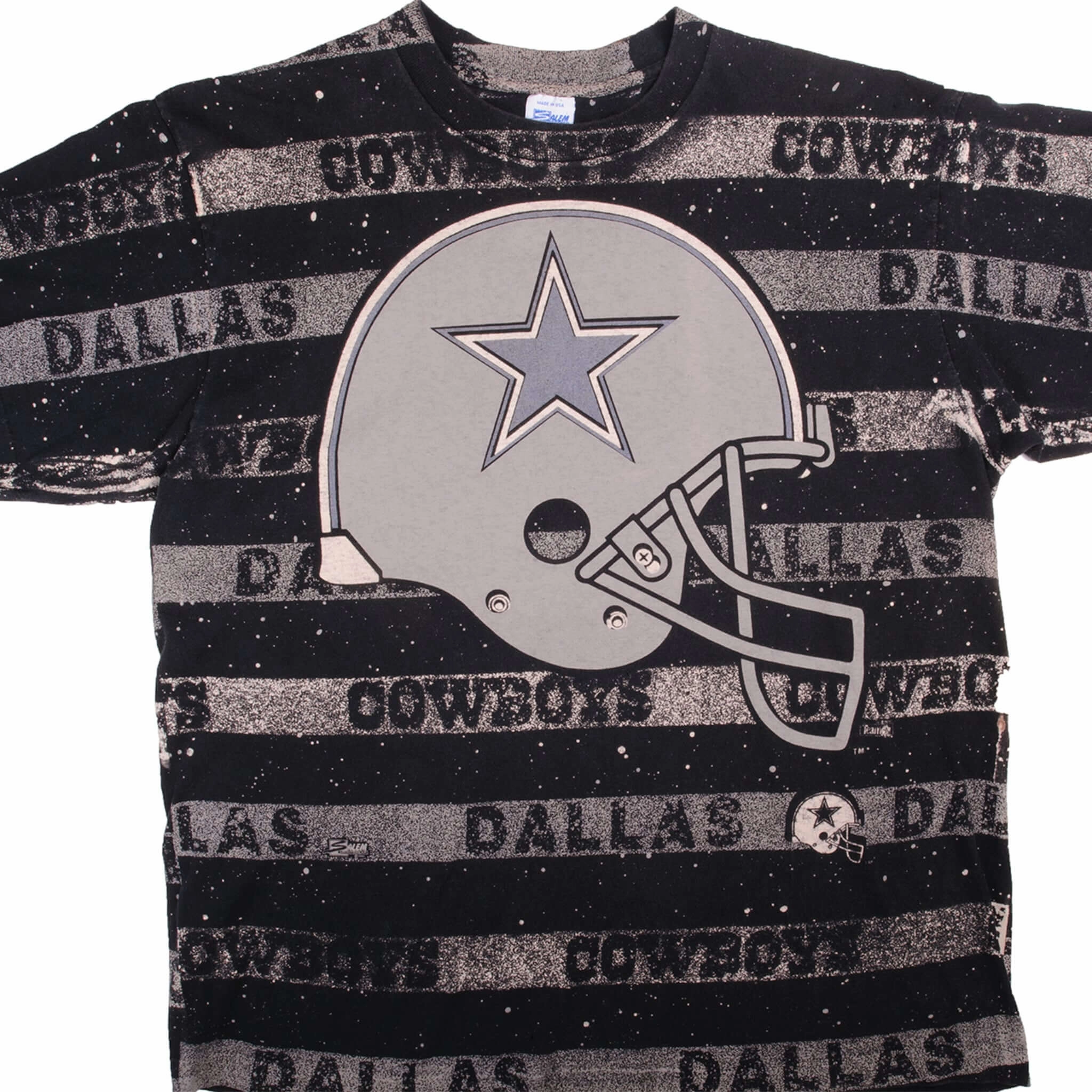 Light Fashion Modern Trend Look VINTAGE ALL OVER PRINT NFL DALLAS COWBOYS 1997 TEE SHIRT SIZE XL MADE IN USA