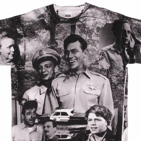 Urban Fashion Relaxed Armhole Cut VINTAGE ALL OVER PRINT THE ANDY GRIFFITH SHOW TEE SHIRT 1992 SIZE 2XL