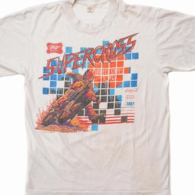 Everyday Wear VINTAGE AMA SUPERCROSS CHAMPIONSHIP PROMO TEE SHIRT SIZE SMALL