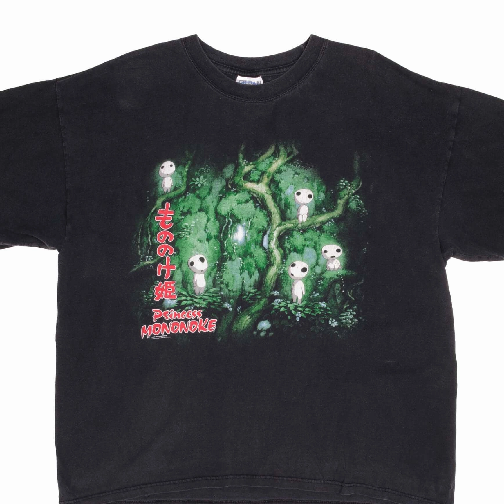 VINTAGE ANIME PRINCESS MONONOKE STUDIO GHIBLI TEE SHIRT 1997 SIZE XL Sporty and Cool
