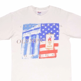 Casual Essentials Wear Autumn coziness VINTAGE ATLANTA CENTENNIAL OLYMPIC GAMES 1996 TEE SHIRT SIZE LARGE