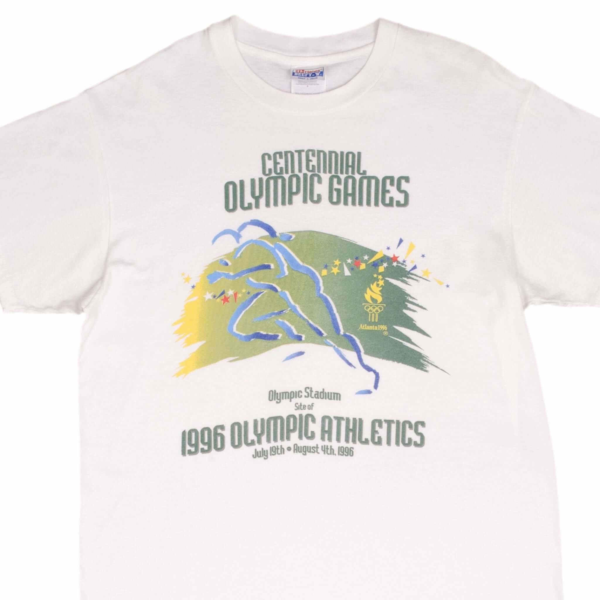 Office Attire VINTAGE ATLANTA CENTENNIAL OLYMPIC GAMES 1996 TEE SHIRT SIZE LARGE