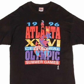 VINTAGE ATLANTA OLYMPICS SUMMER GAMES 1996 TEE SHIRT SIZE XL MADE IN USA Functional Wearable Comfy Vibe