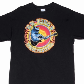 NoSideSeams VINTAGE BB KING'S JEFF BECK GALACTIC MOFRO MUSIC FESTIVAL 2003 TEE SHIRT LARGE