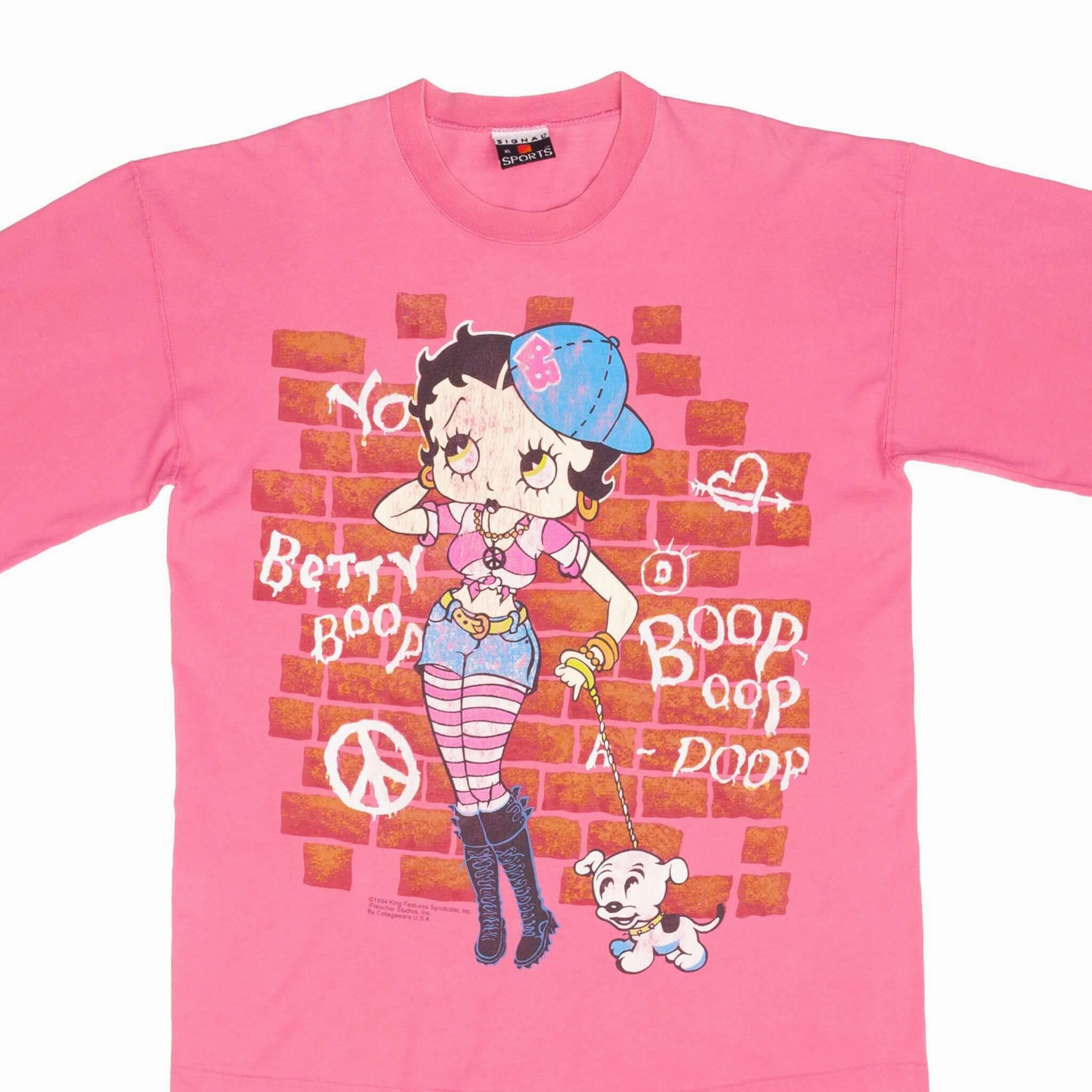 EcoFriendly Dye VINTAGE BETTY BOOP GRAFFITI TEE SHIRT 1994 SIZE LARGE MADE IN USA