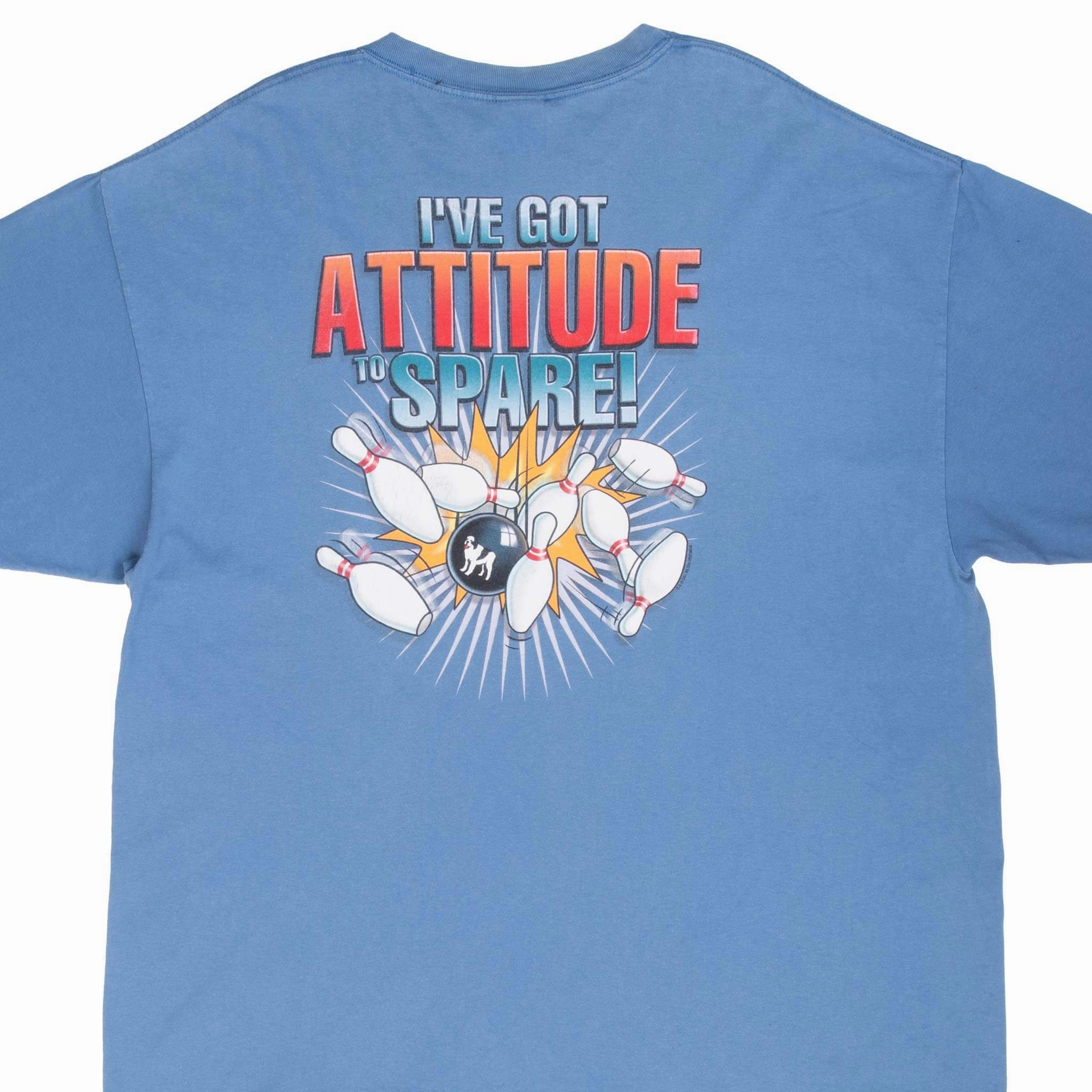 Seamless construction Durable Color Retention VINTAGE BIG DOGS ATTITUDE TO SPARE TEE SHIRT 2001 2XL