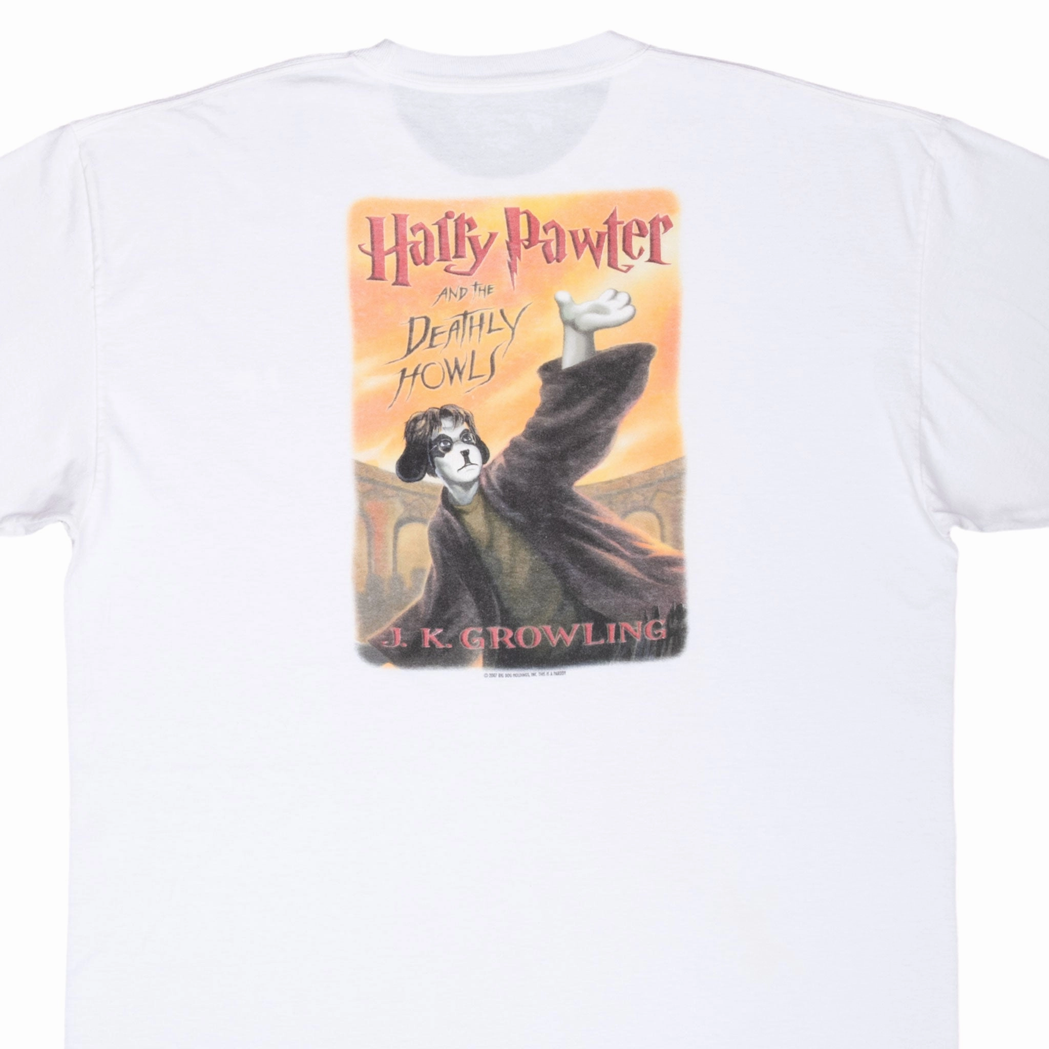 VINTAGE BIG DOGS HAIRY PAWTER 2007 TEE SHIRT XL Sustainable Textile All-Weather Wear