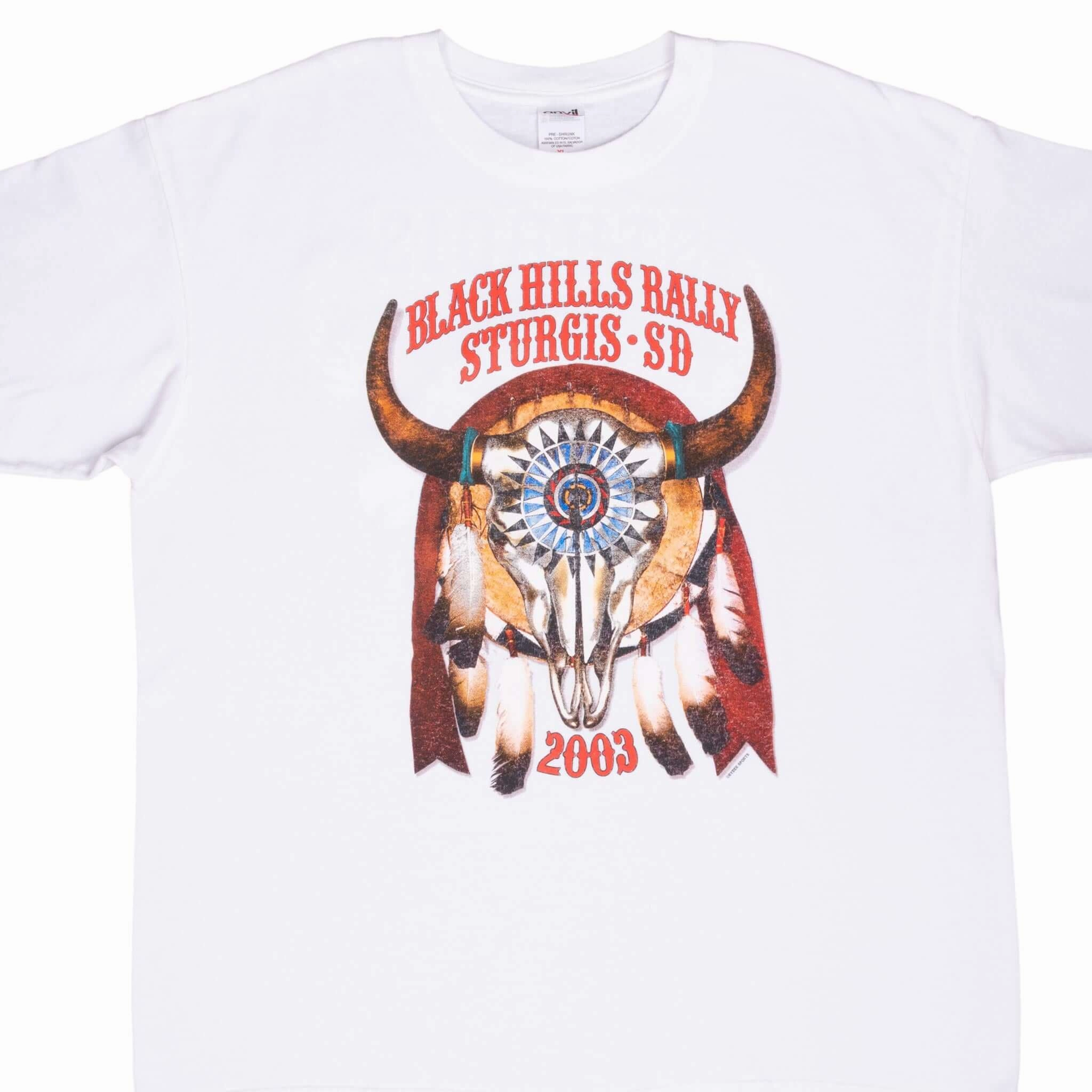 Versatile Layering Piece Weekend Outfit VINTAGE BIKER STURGIS BLACK HILLS RALLY SAN DIEGO 2003 TEE SHIRT XL