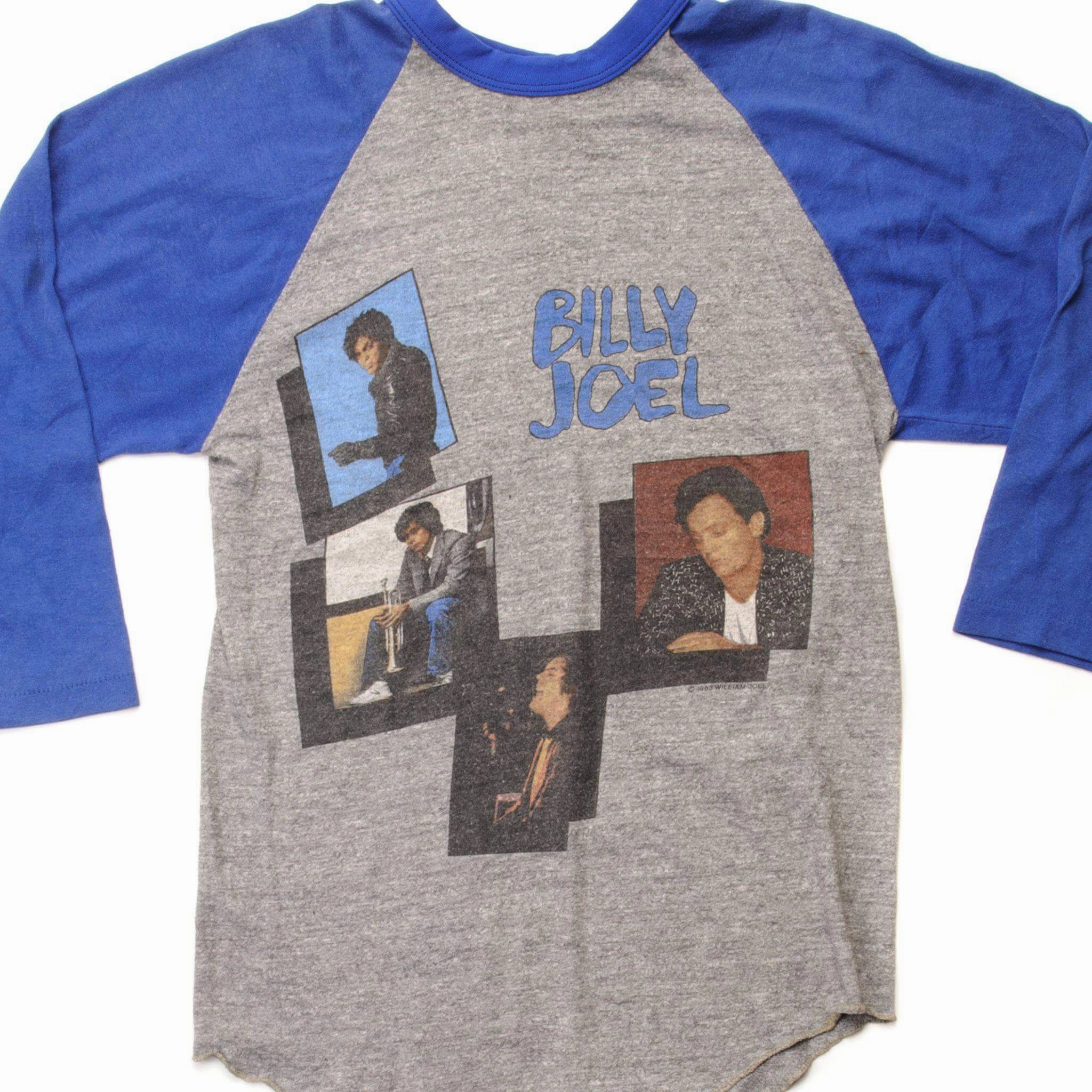 TearResistant Fabric Performance Fit Wear VINTAGE BILLY JOEL RAGLAN TEE SHIRT SIZE XS MADE IN USA