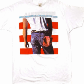 TaglessCollar Soft Layer VINTAGE BRUCE SPRINGSTEEN TEE SHIRT SIZE MEDIUM BORN IN USA WORLD TOUR 1980s