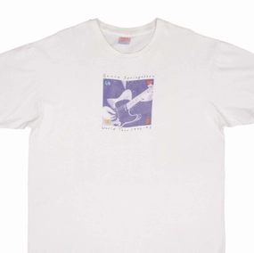 VINTAGE BRUCE SPRINGSTEEN WORLD TOUR 1992 1993 TEE SHIRT SIZE XL MADE IN USA Stylish and Fun Ribbed Neckline