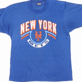 Summer Style VINTAGE CHAMPION MLB NEW YORK METS TEE SHIRT EARLY 1980s SIZE MEDIUM MADE IN USA